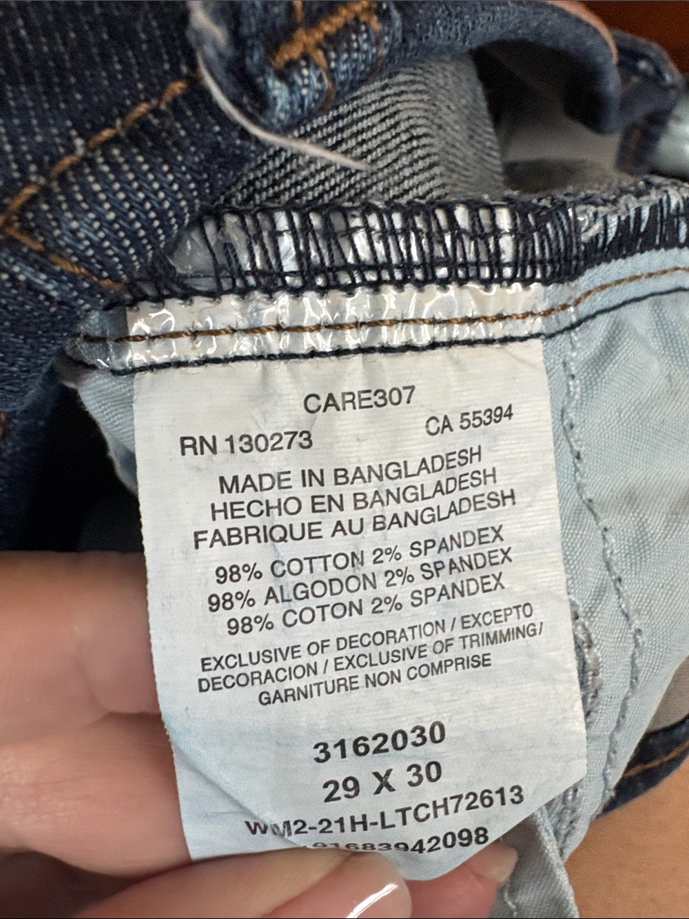 Lee ladies Straight Jeans size 29x30 - Picture 5 of 5